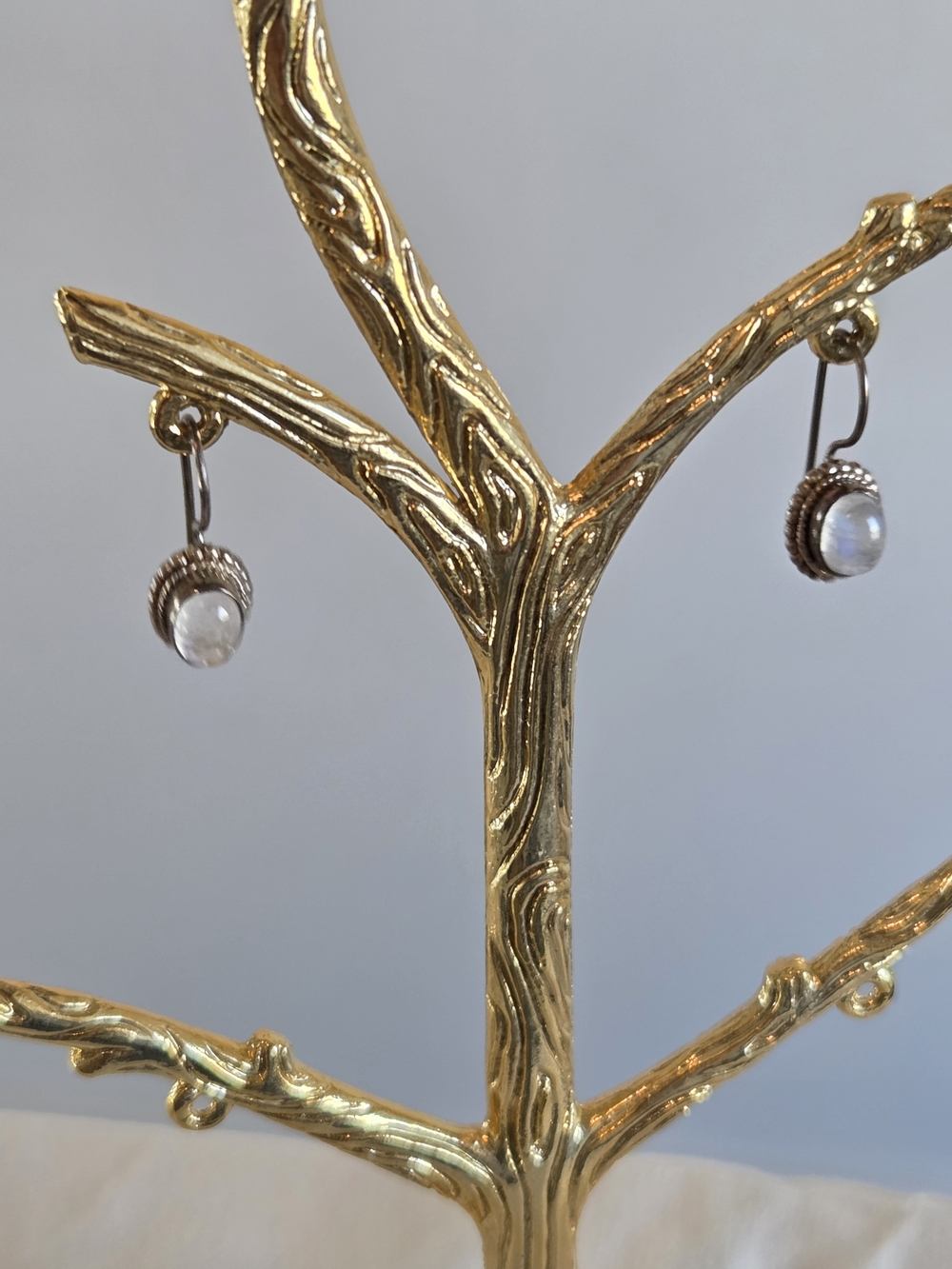 Pearl Drop Earrings in Silver Tone - Women Jewelry
